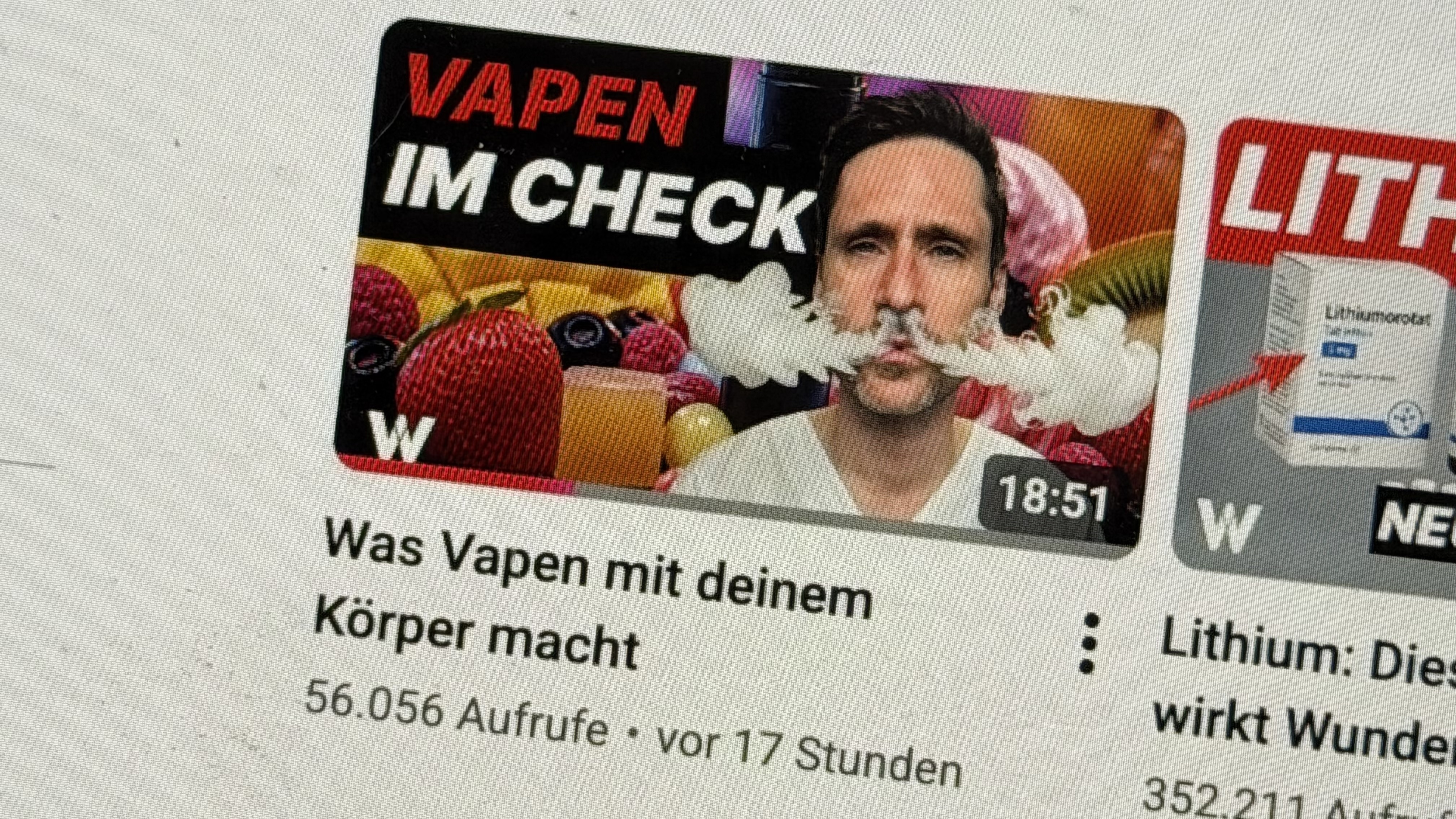 Dr. Tobias Weigl und das E-Zigaretten-Video: Medizinischer Alarmismus im Faktencheck