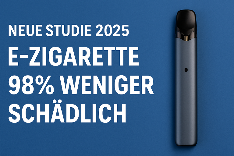 E-Zigarette: Bis zu 98 % weniger schädlich – was die neue Studie wirklich bedeutet