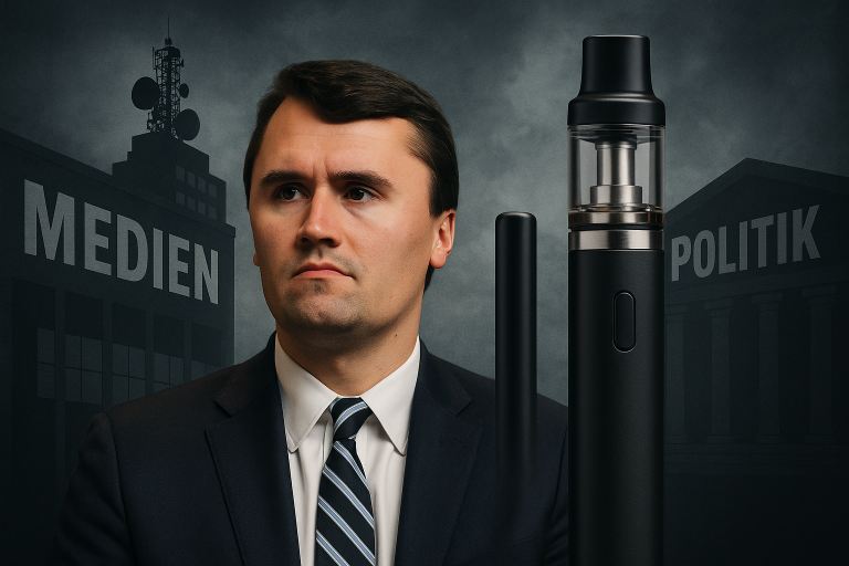 Charlie Kirk, Medien-Framing & die E-Zigarette