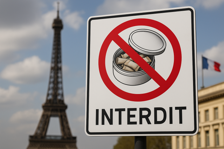 Frankreich verbietet Nikotinbeutel ab 2026 – ein Schlag gegen Harm Reduction und ein Geschenk für die Tabaklobby